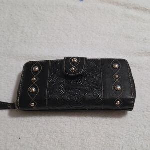 PCH BLACK FAUX LEATHER WALLET